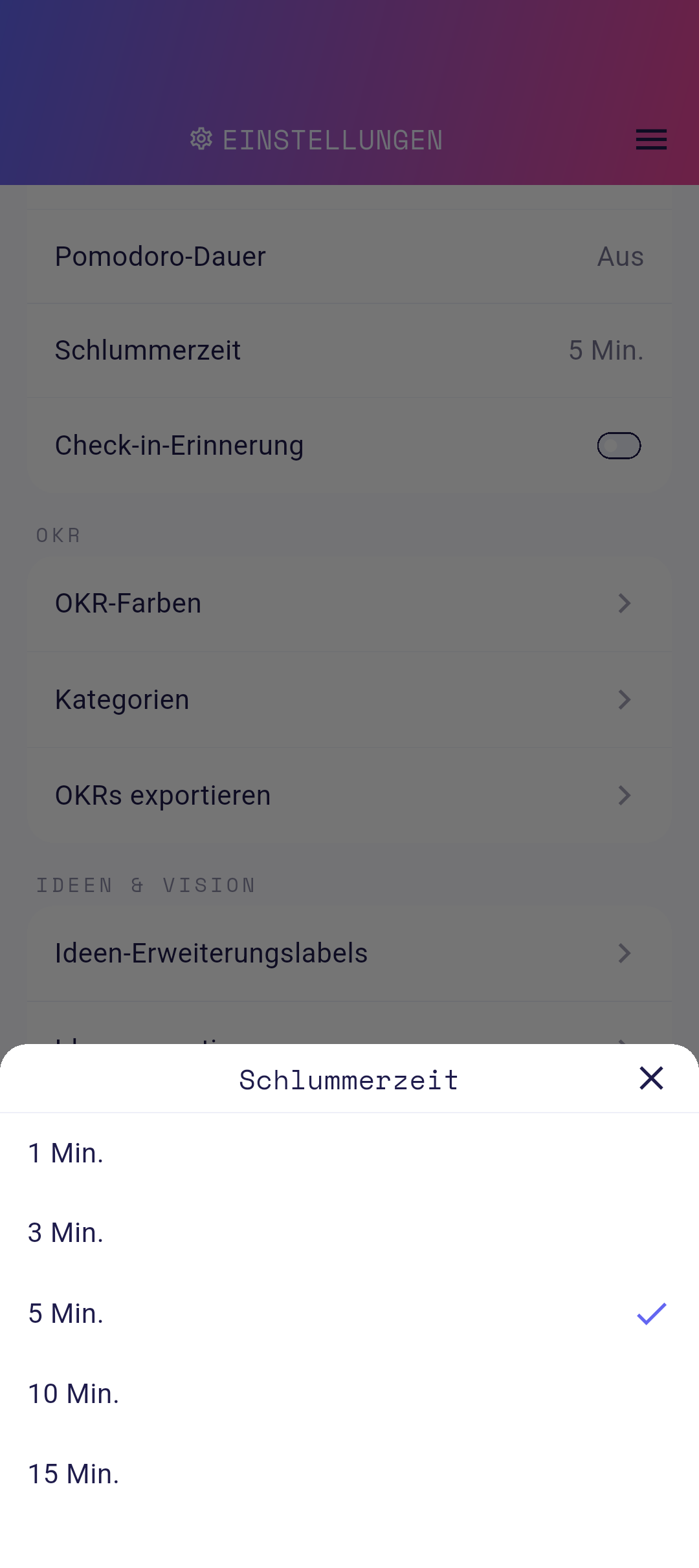 Schlummerzeit-Picker