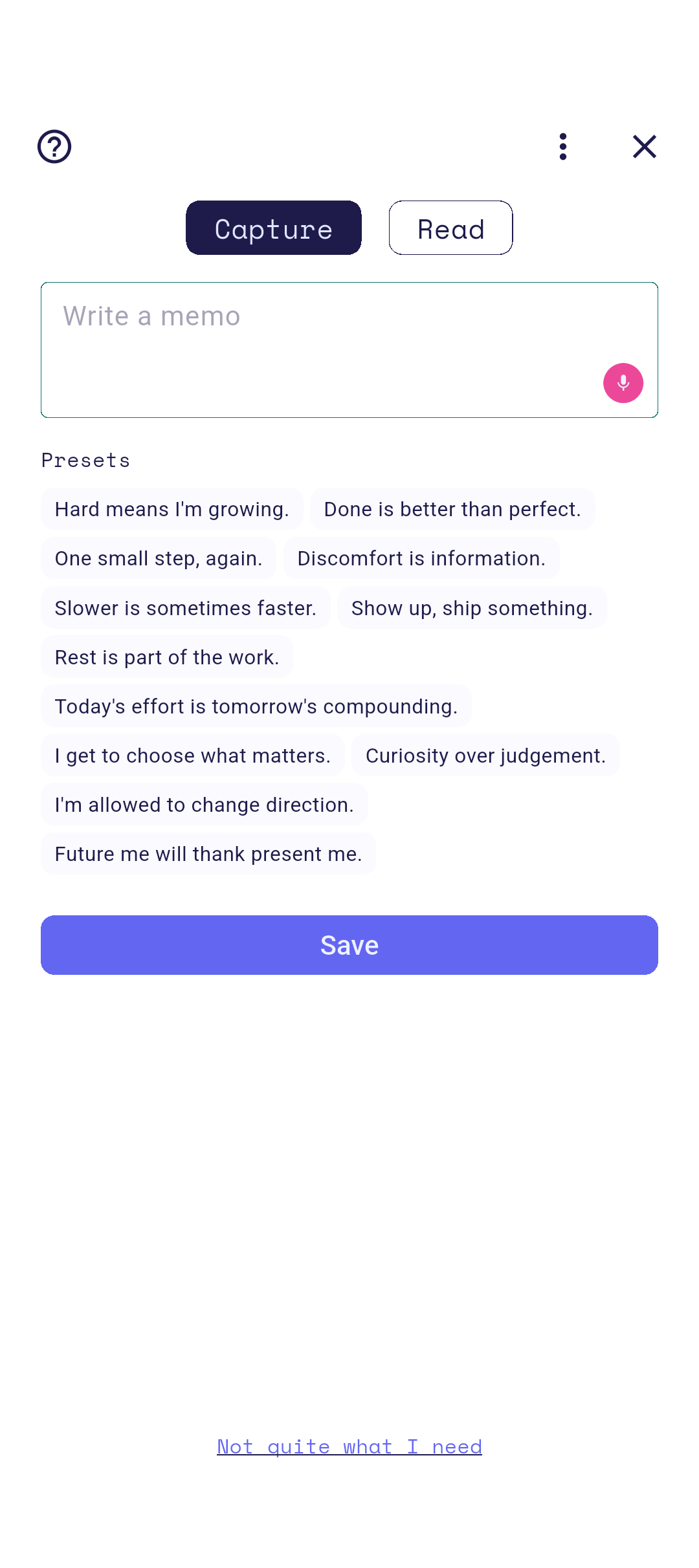 Memo editor open