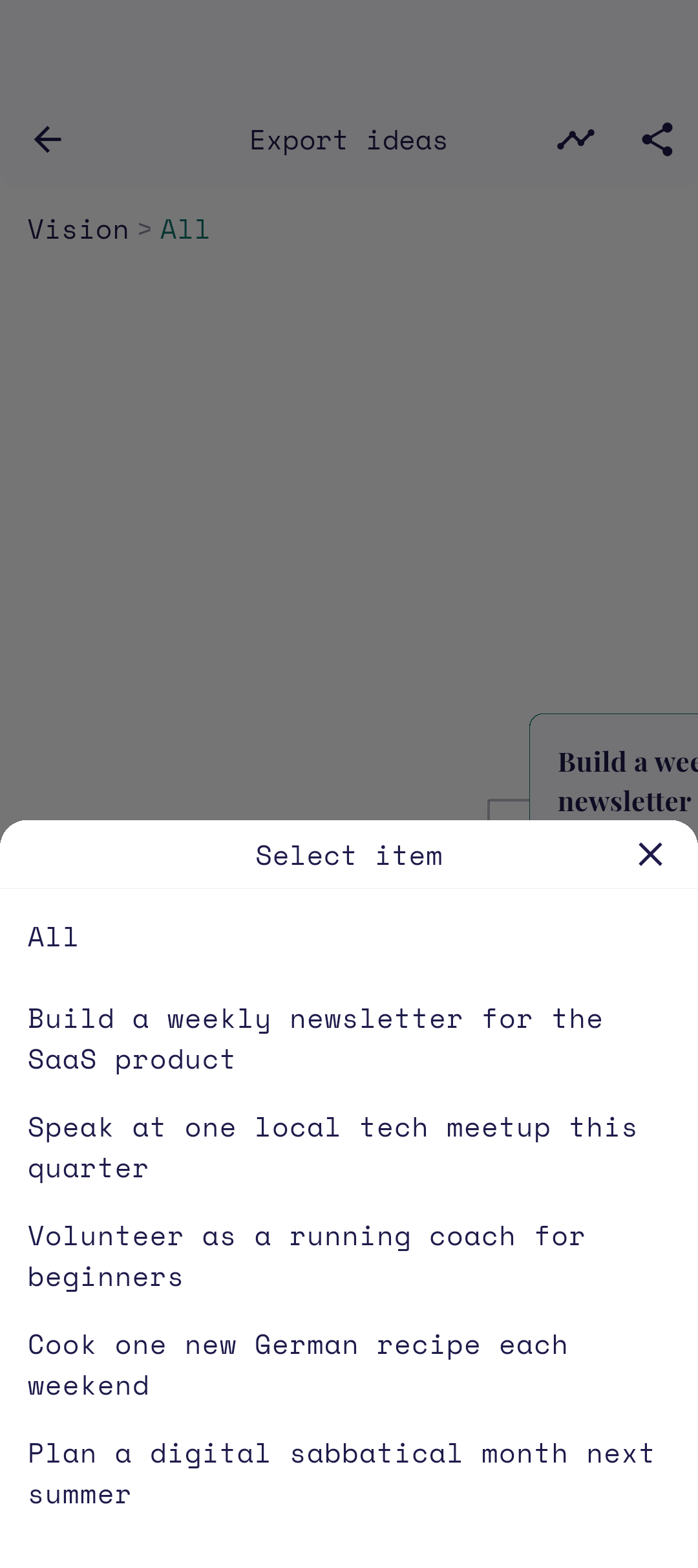 Scope and line style options