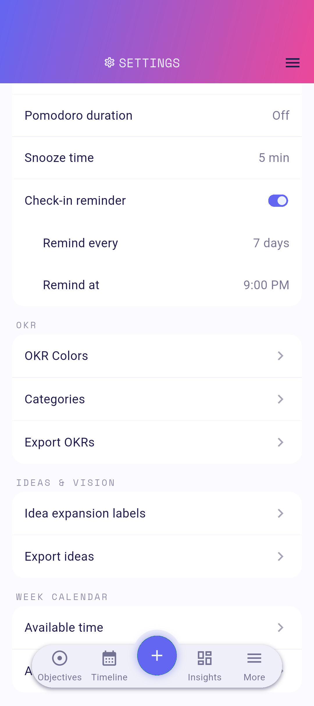 Time picker open