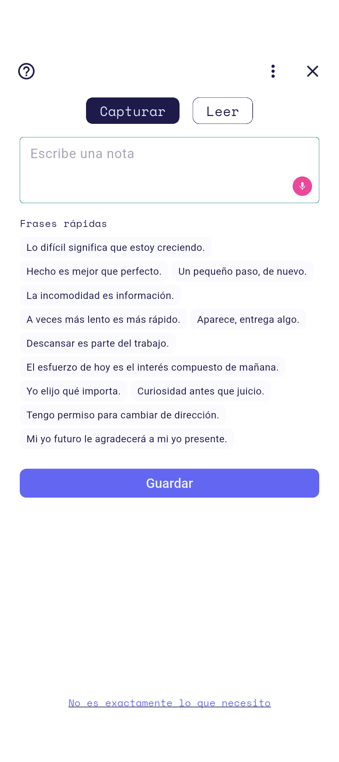 Editor de memo abierto