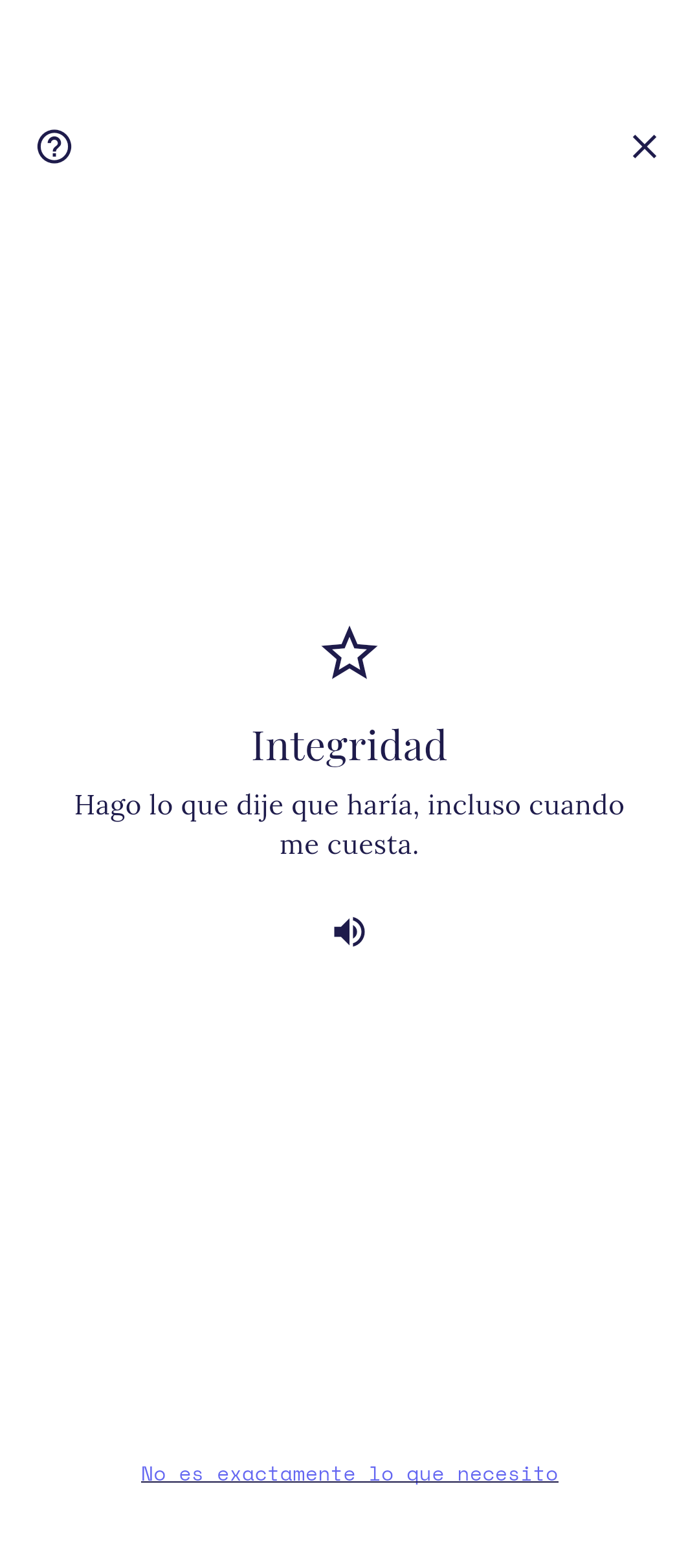 Vista de declaración para un solo valor