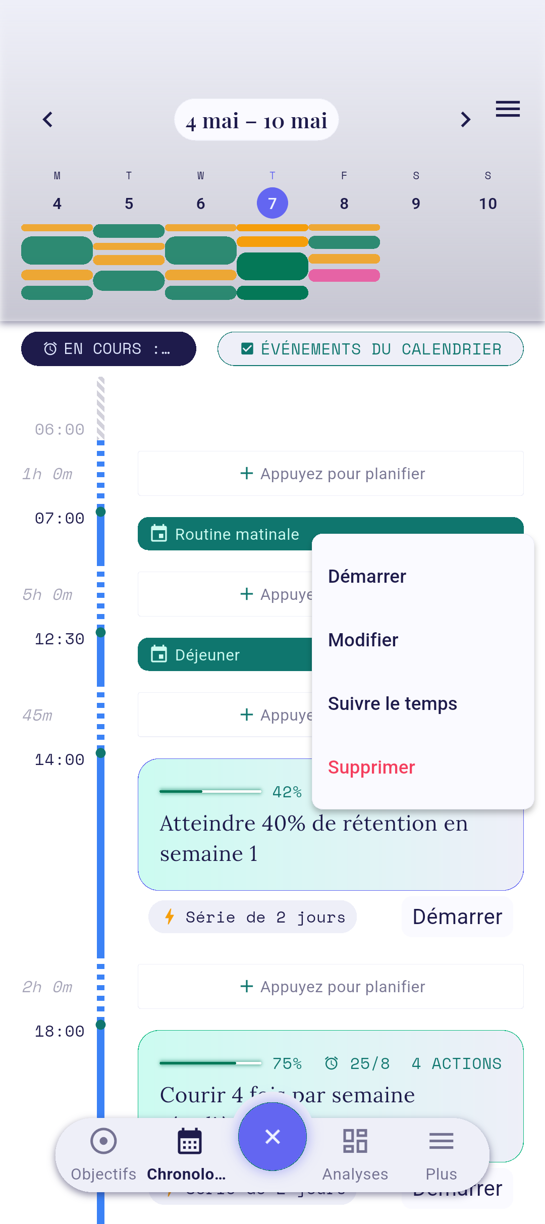 Éditeur de session ouvert avec les champs