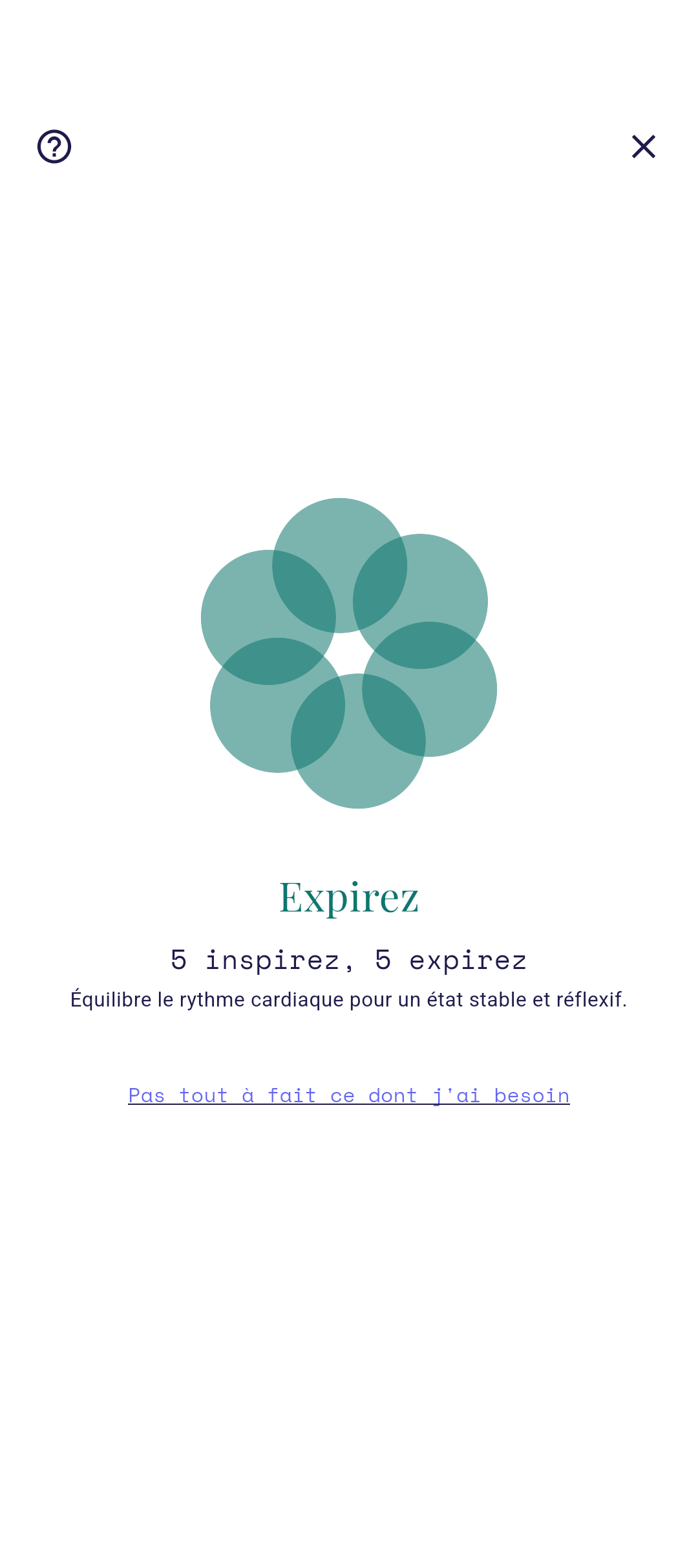Sélecteur de schéma de respiration