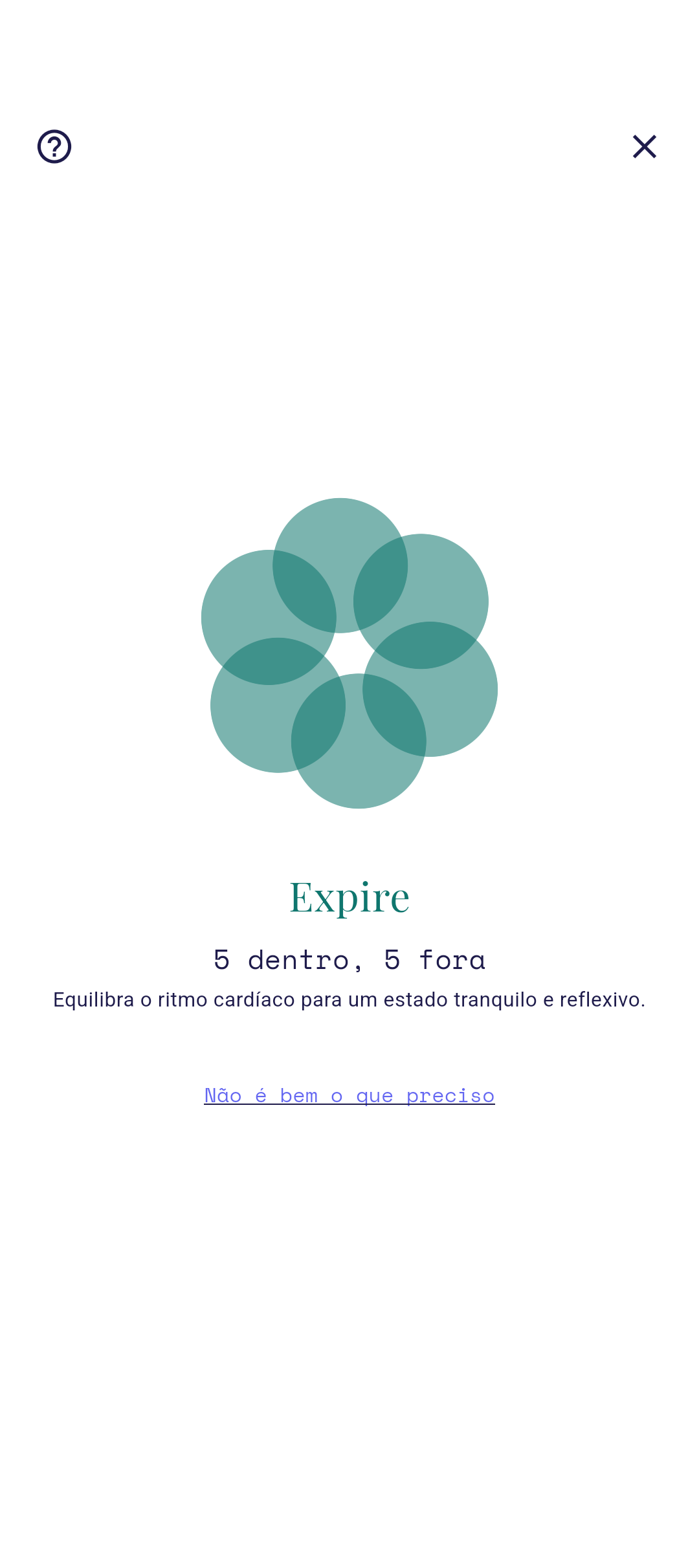 Seletor de padrão de respiração