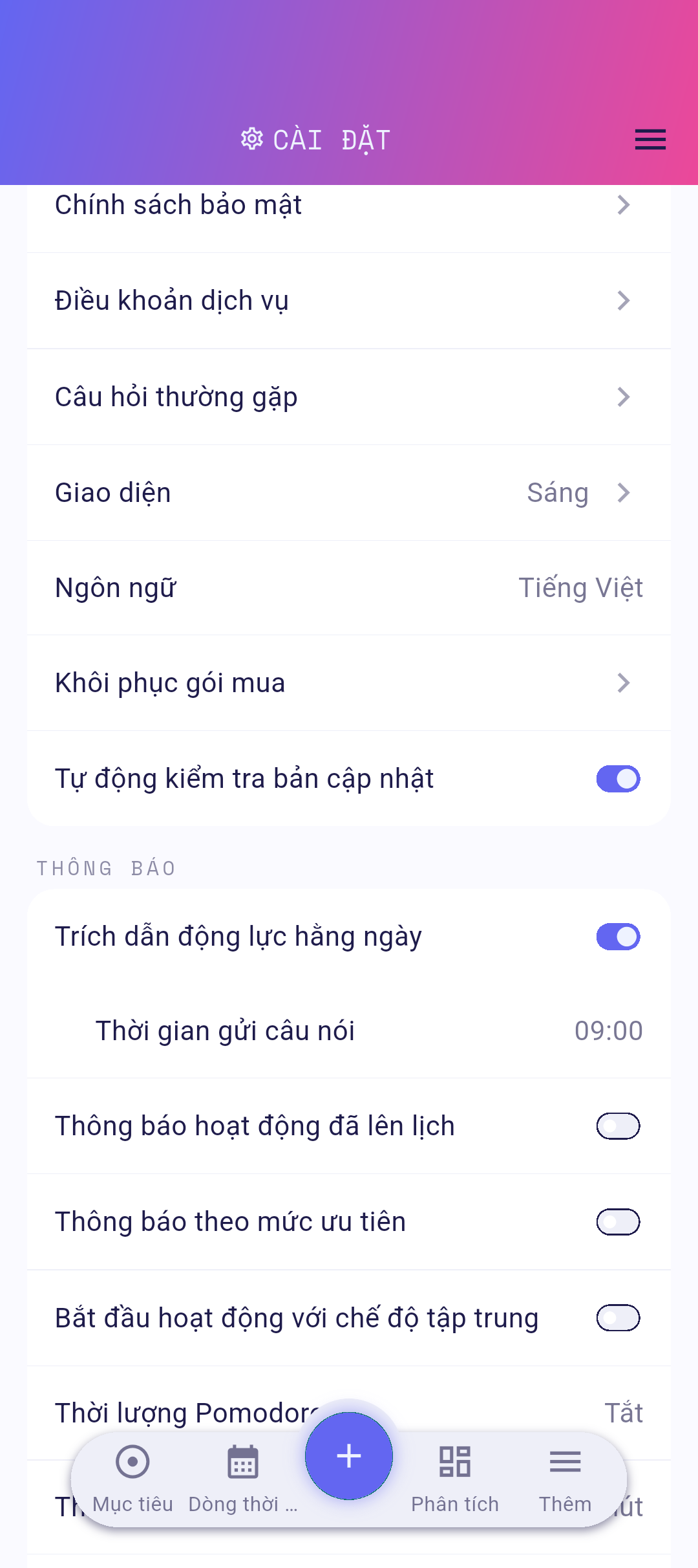 Hàng cài đặt với các liên kết pháp lý